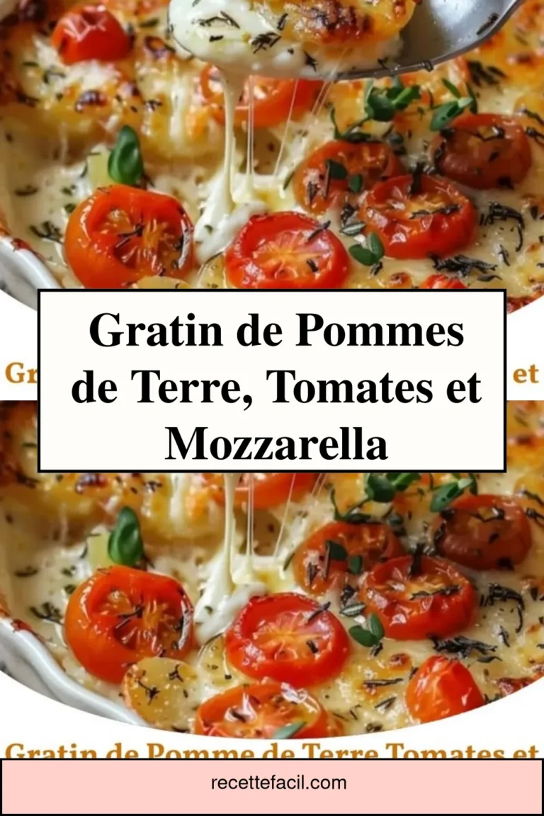 Gratin de pommes de terre, tomates et mozzarella sortant du four