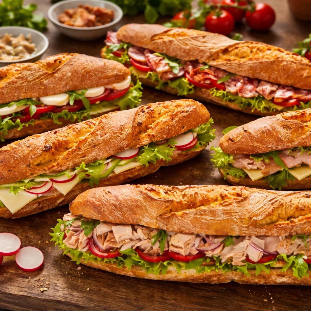 Sandwich rapide avec club sandwich et croque monsieur pour repas simple