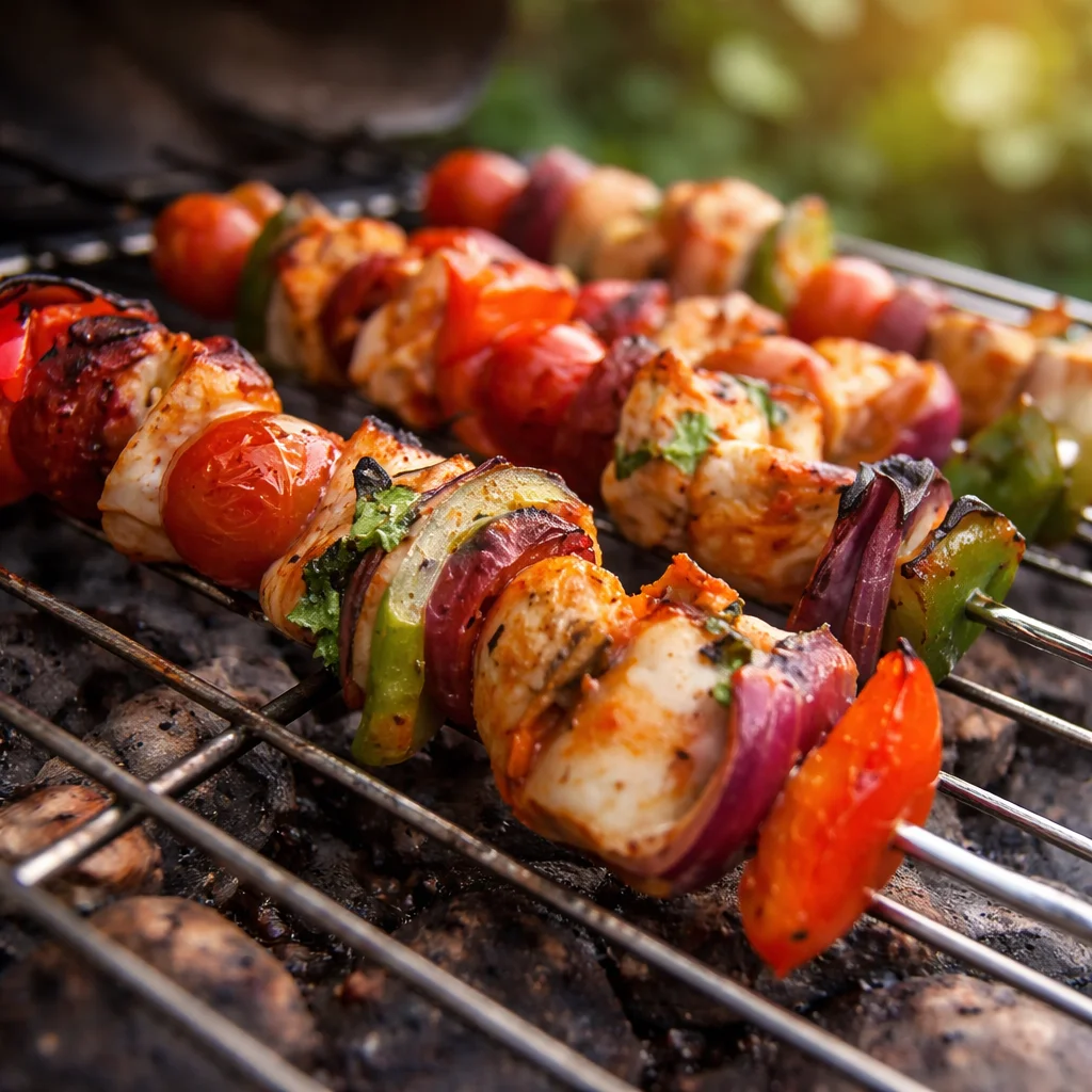 Recette de brochettes pour barbecue : viande, marinades et légumes grillés