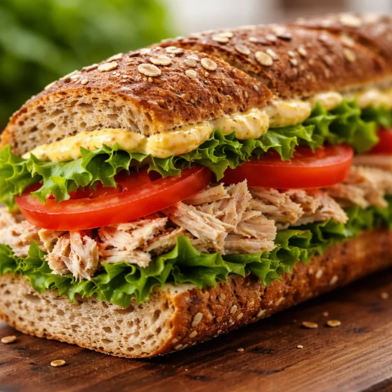 Recette de sandwich équilibré pour maigrir avec ingrédients sains et frais.