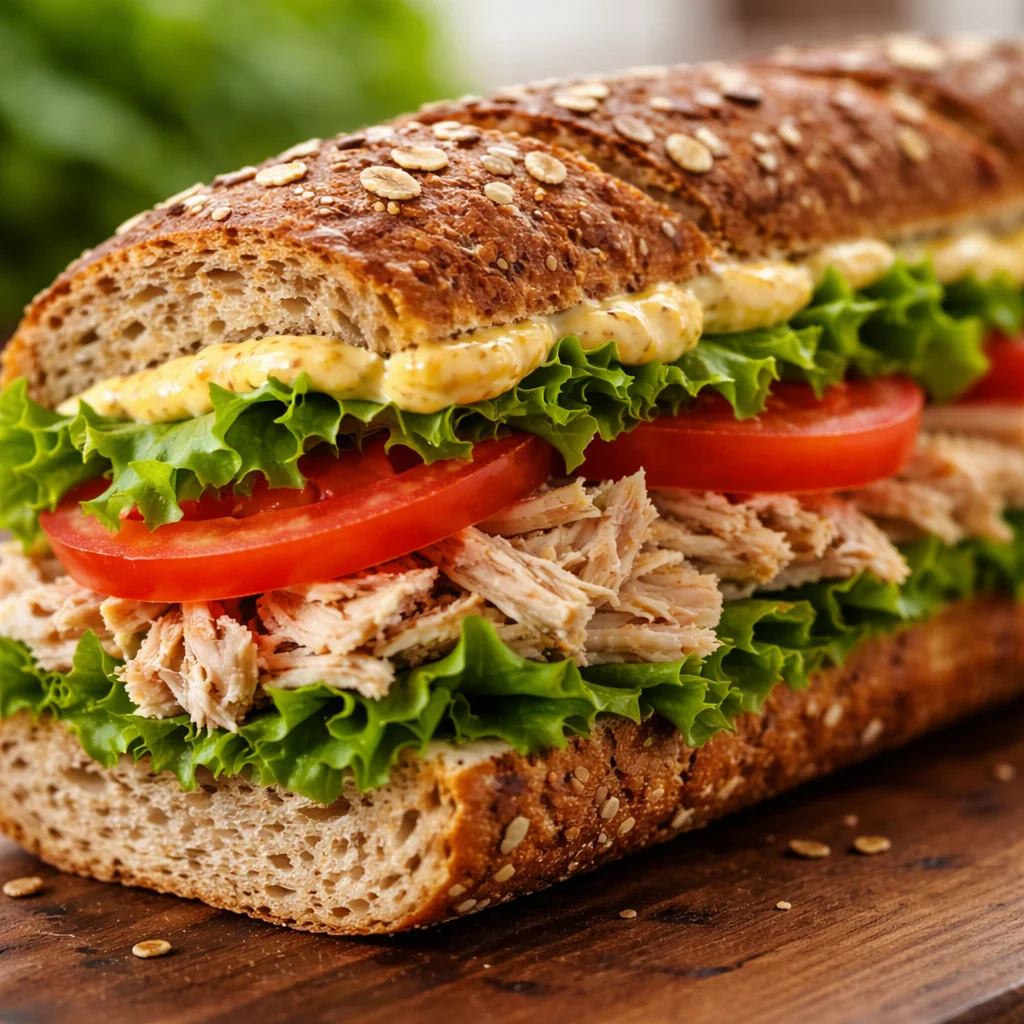 Recette de sandwich équilibré pour maigrir avec ingrédients sains et frais.