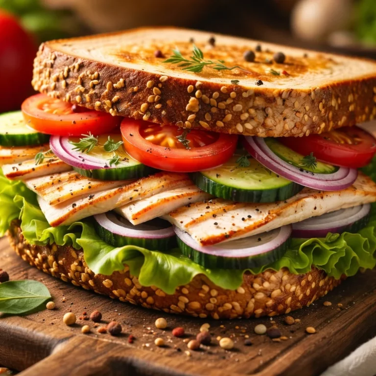 Recette de sandwich healthy baguette avec légumes et fromages crémeux