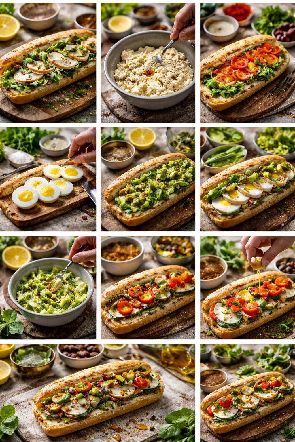 Sandwich healthy baguette