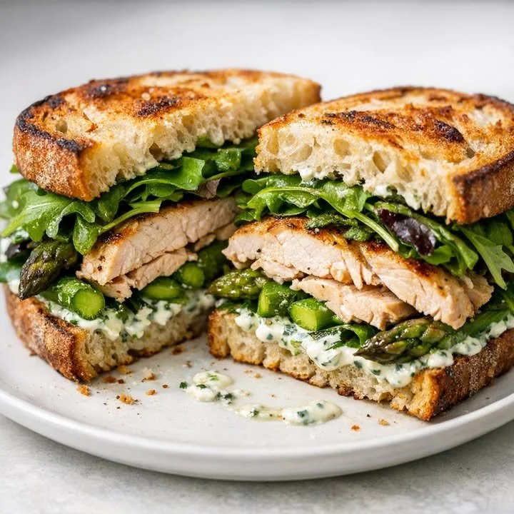 Sandwichs de printemps garnis de manière originale et savoureuse