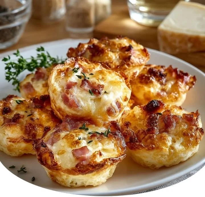 Bouchées Moelleuses aux Lardons & Comté