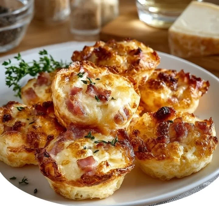 Bouchées Moelleuses aux Lardons & Comté
