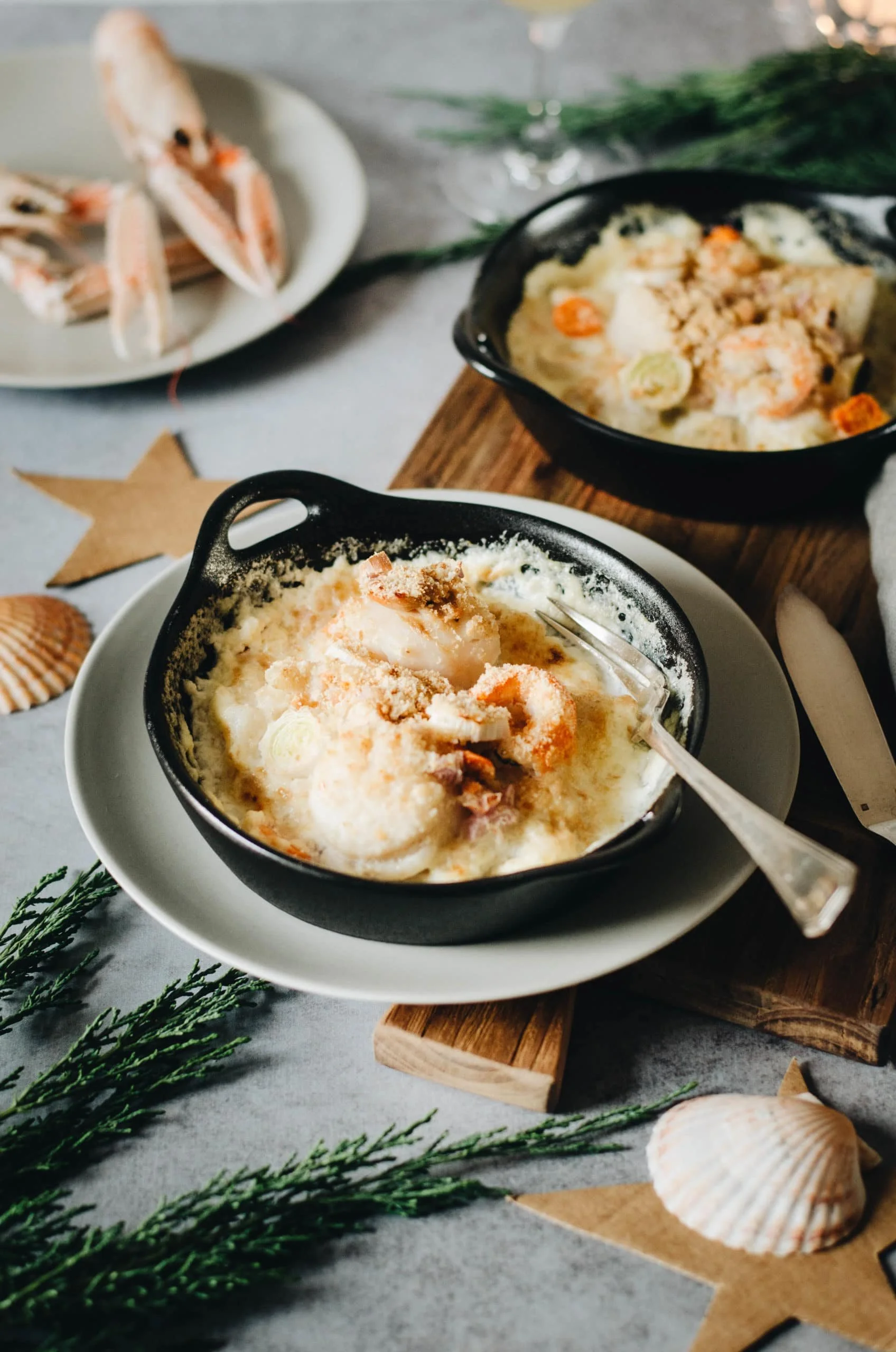 Cassolette de poisson aux légumes savoureuse et appétissante