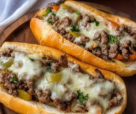 Cheesesteaks Philly au Bœuf Haché