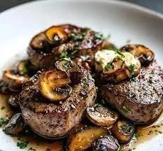 Filet Mignon au Boursin et Champignons
