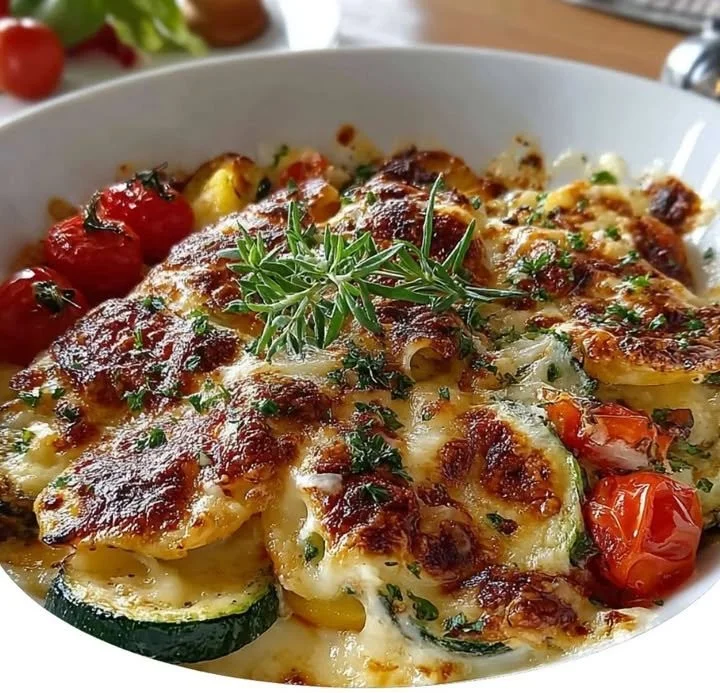 Gratin de Légumes Emmental Léger, un plat savoureux et sain