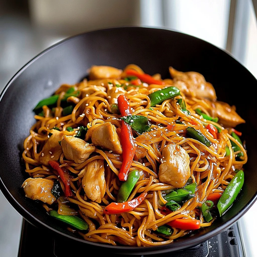 Recette de Lo Mein au Poulet