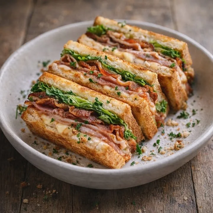Plateau de mini-sandwichs gourmands variés sur une table de fête
