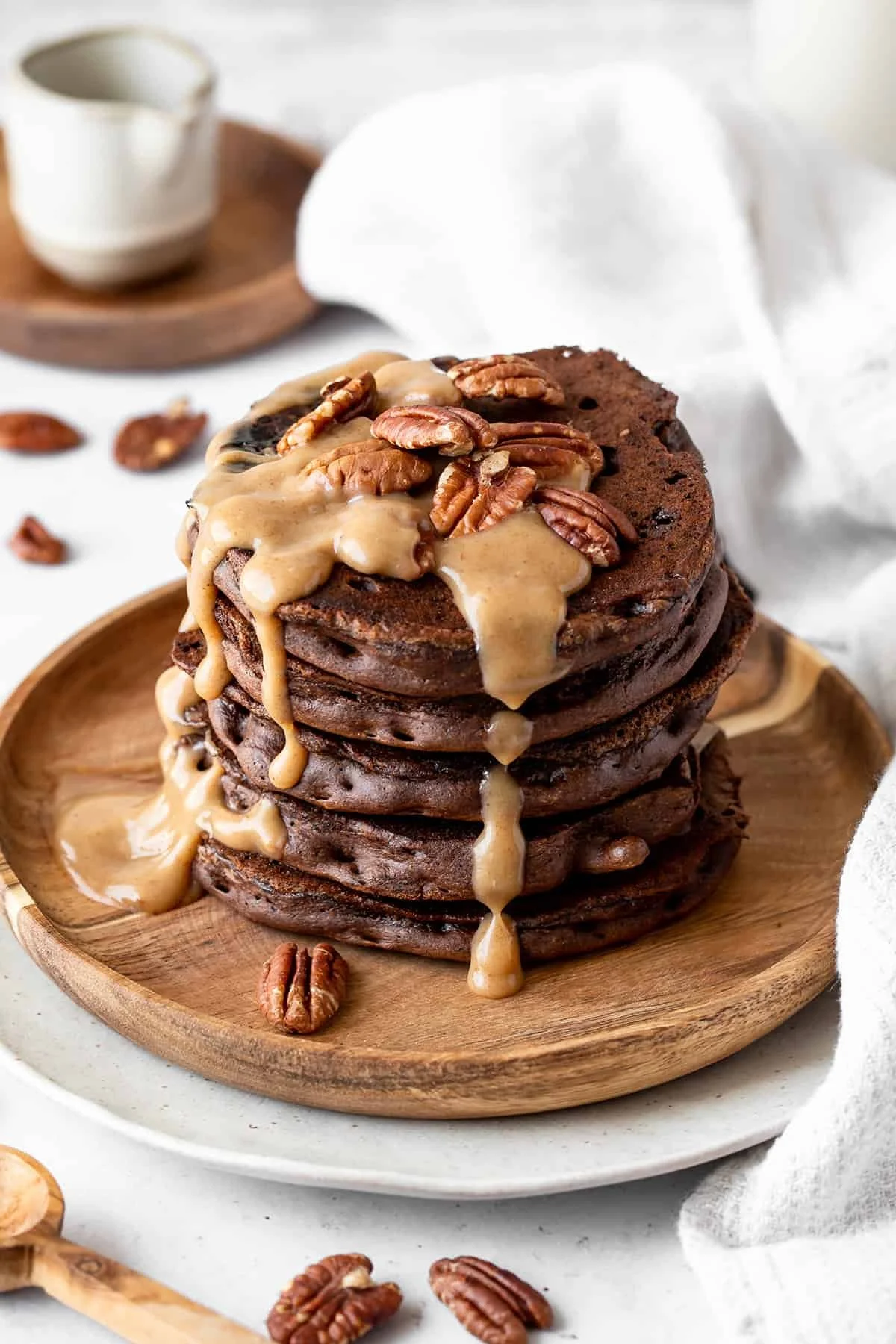 Pancakes au chocolat double moelleux