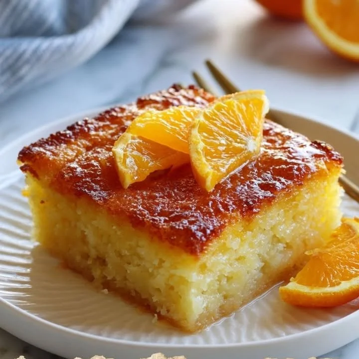 Portokalopita grecque, une pâtisserie délicieuse à base d'orange
