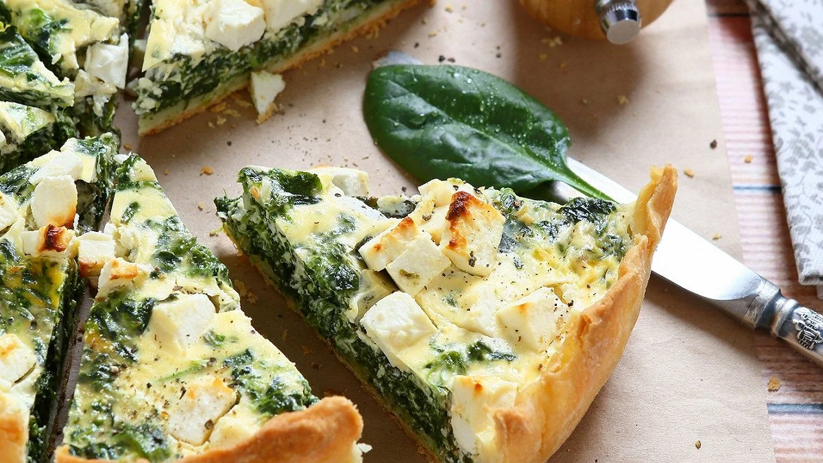 Quiche aux épinards et feta