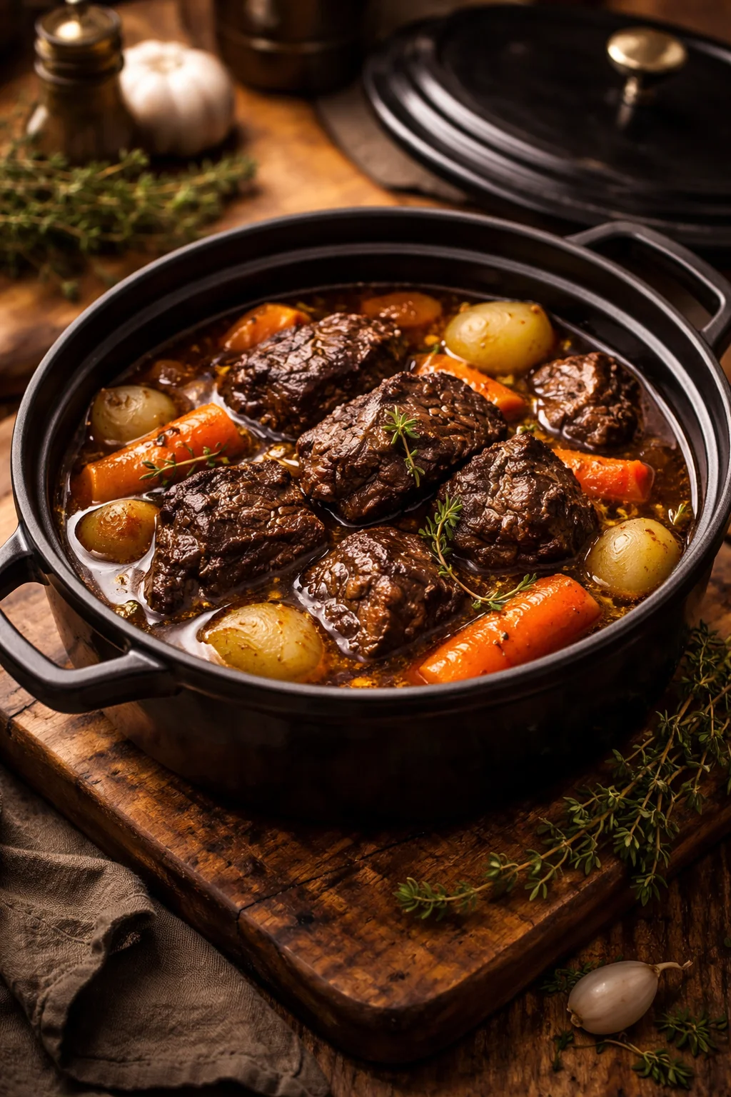 Recette joue de b&oelig;uf en cocotte