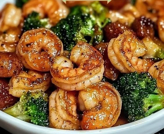 Shrimp with Honey and Garlic Rich in Protein