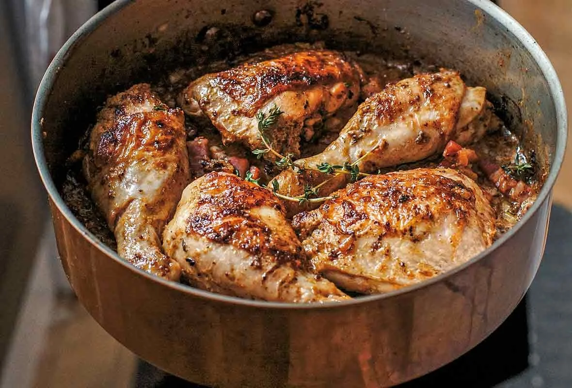 Recette de Poulet à la Moutarde avec ingrédients et préparation