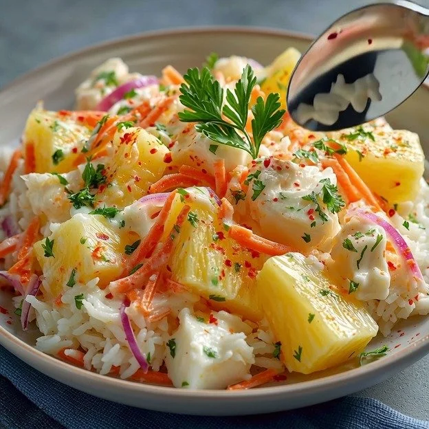 Salade Alaska : un mélange frais et vibrant d'ingrédients savoureux.