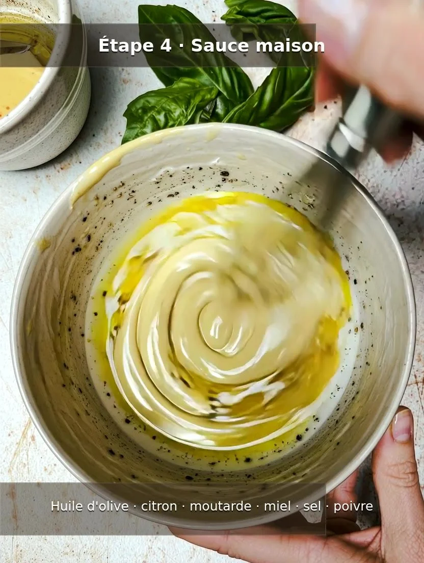 Salade de pâtes ultra fraîche avec légumes colorés et vinaigrette légère