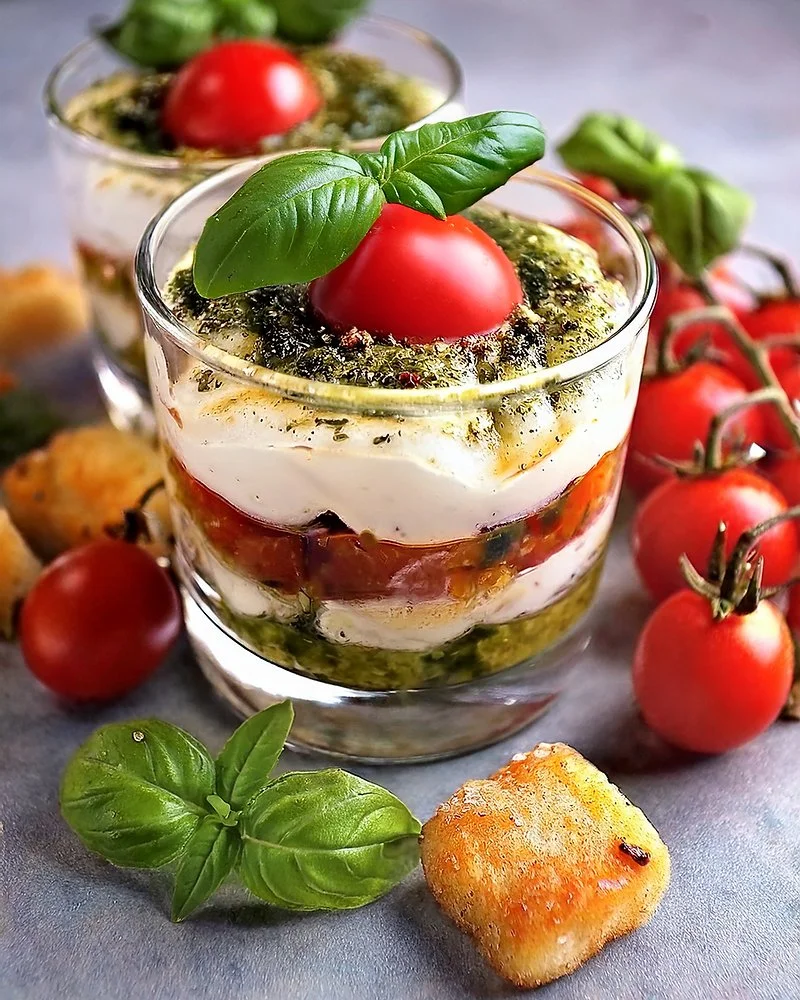 Verrines de Mozzarella di Bastiano