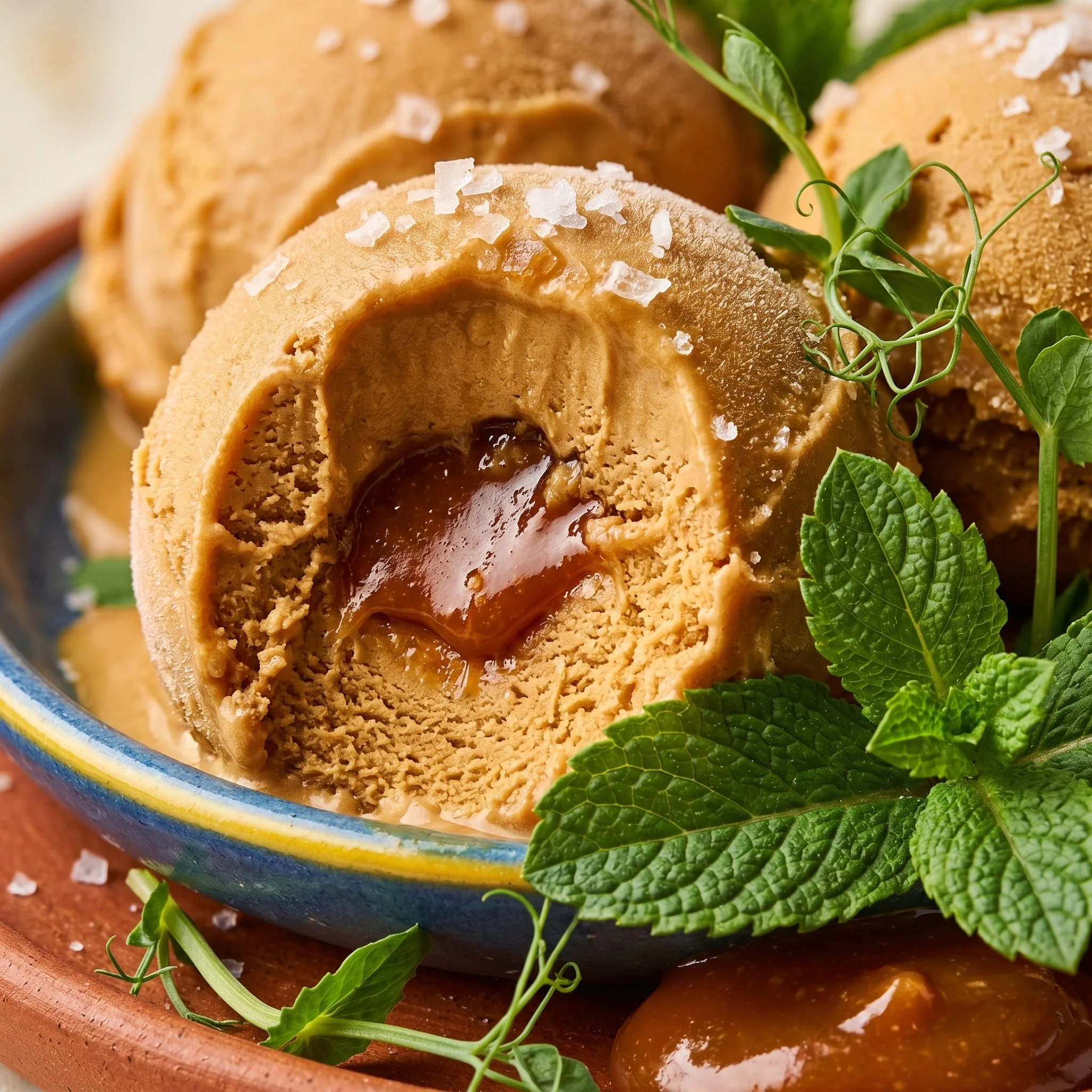 Barres au caramel, chocolat et beurre d’arachide