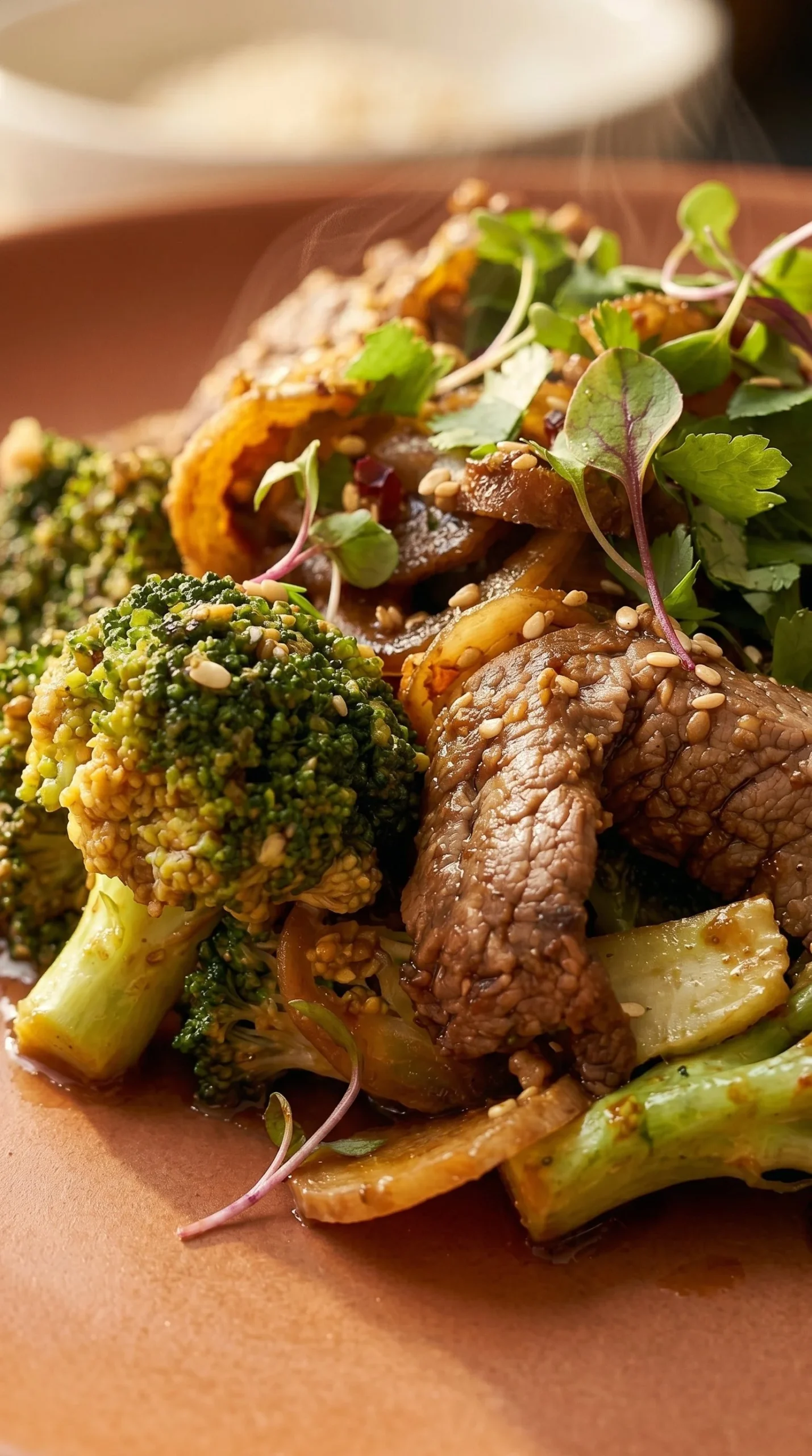 Boeuf sauté aux brocolis