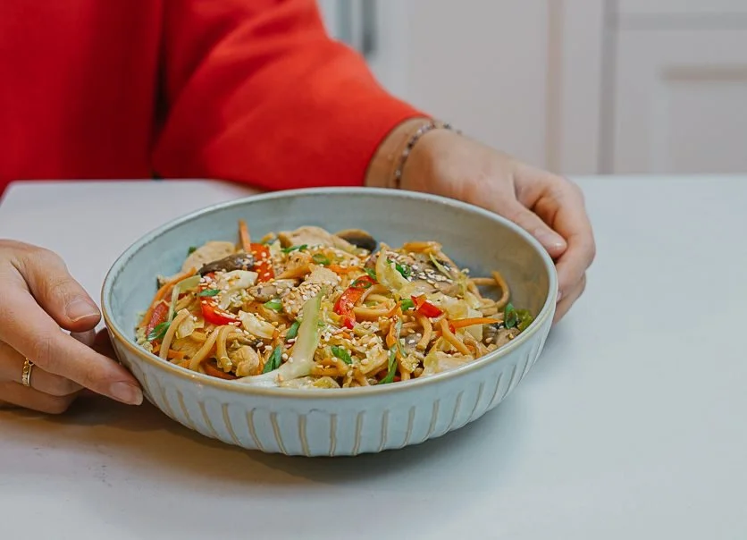 Chow Mein with Vegetables and Chicken
