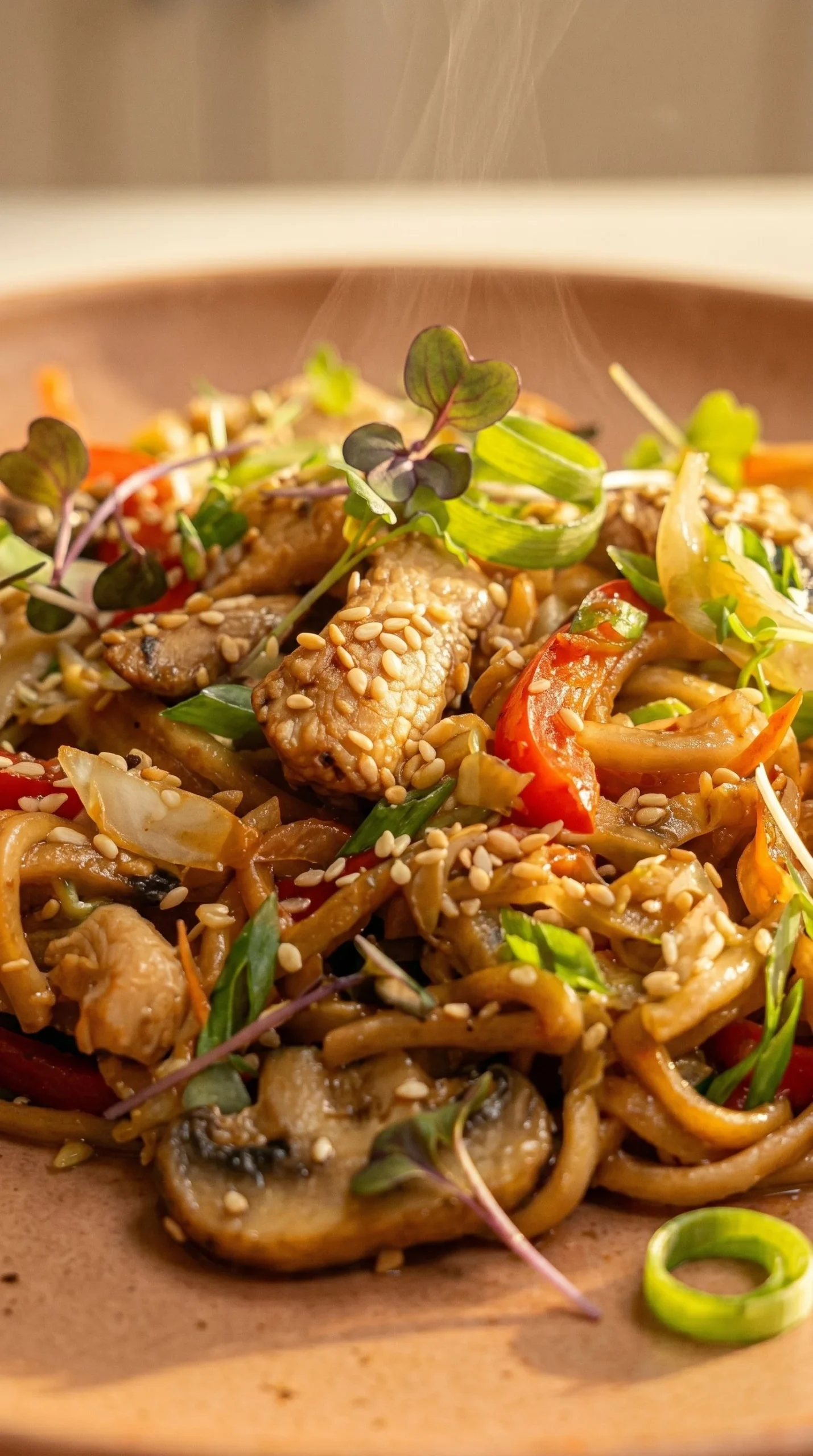 Chow Mein with Vegetables and Chicken