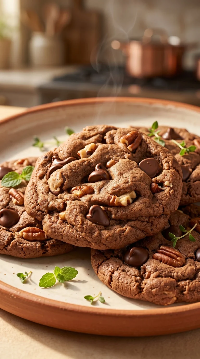 Cookies aux pépites de chocolat et noix de pécan faits maison