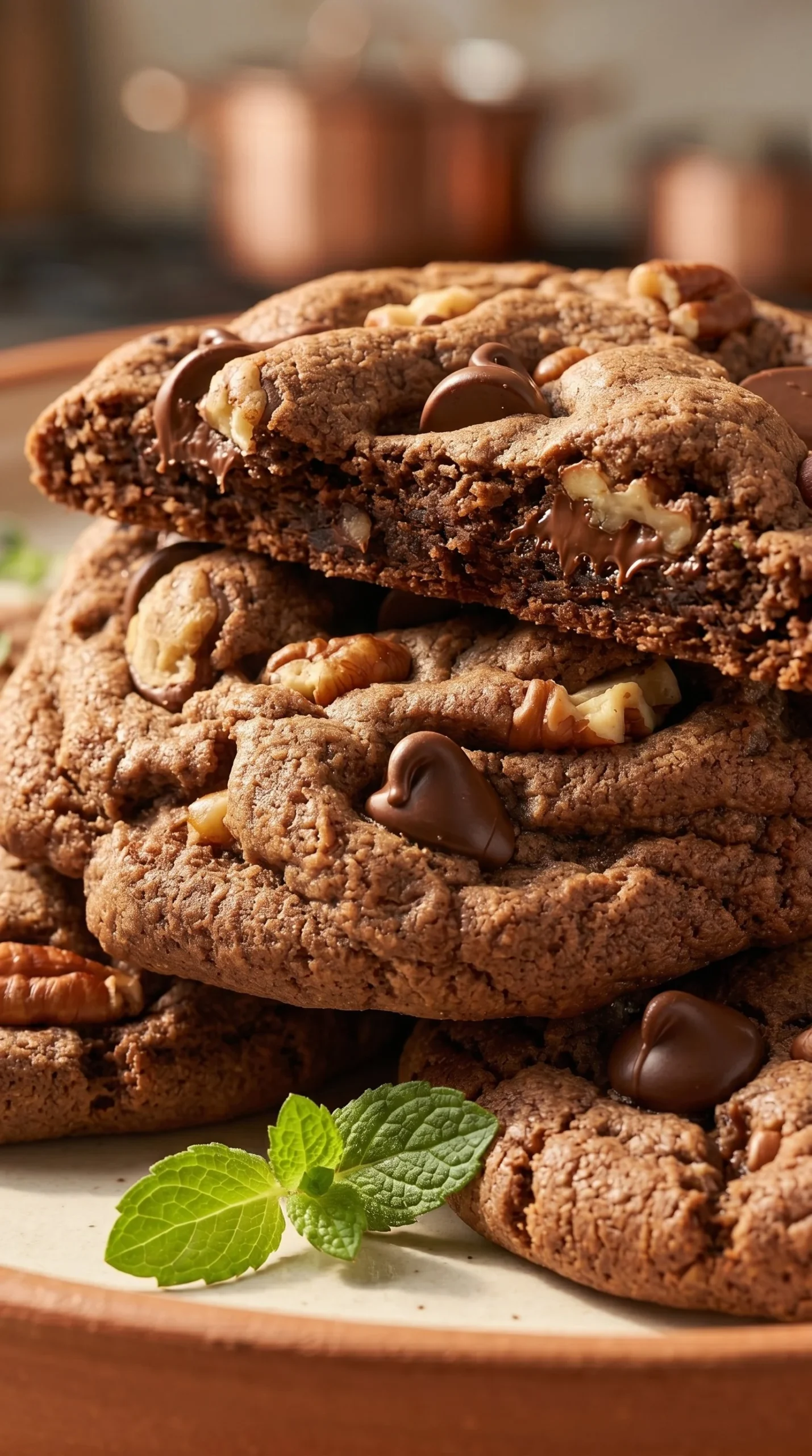 Cookies Chocolate Chips and Pecan Nuts