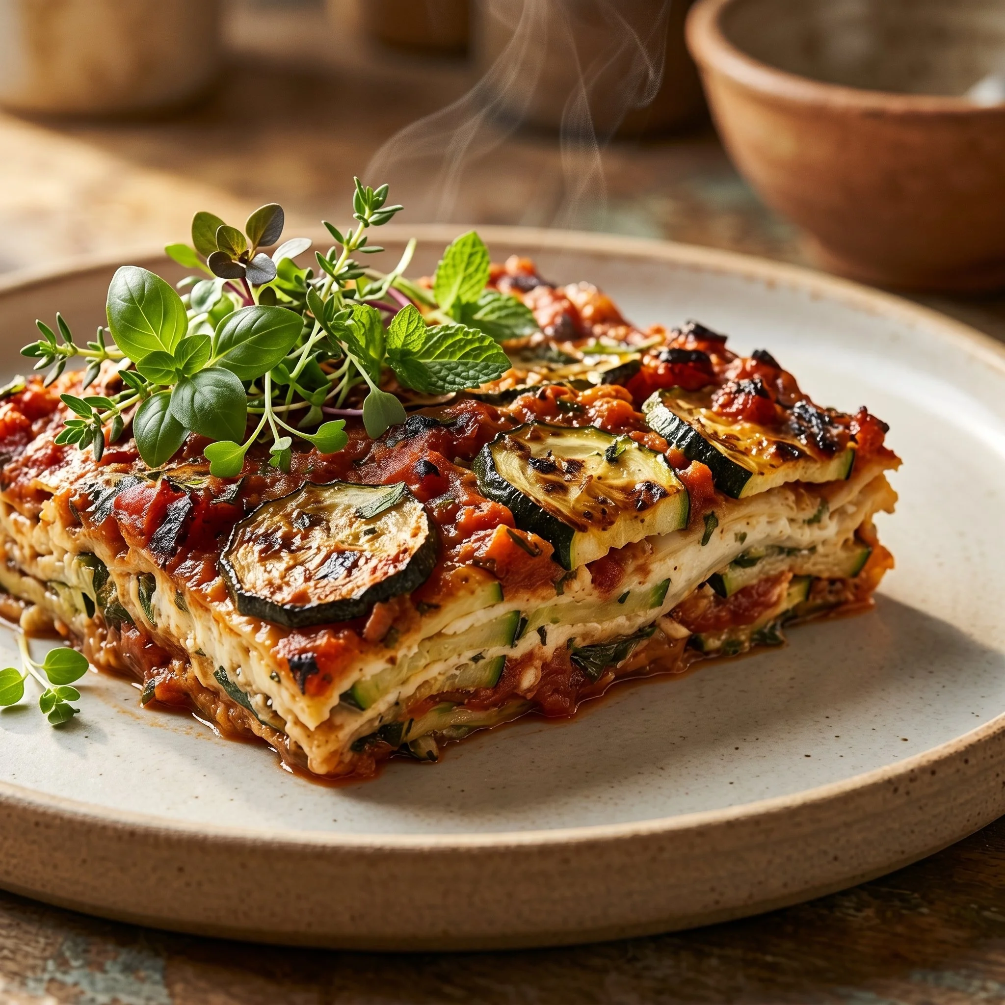 Courgettes à la parmesane dorées au four avec du fromage
