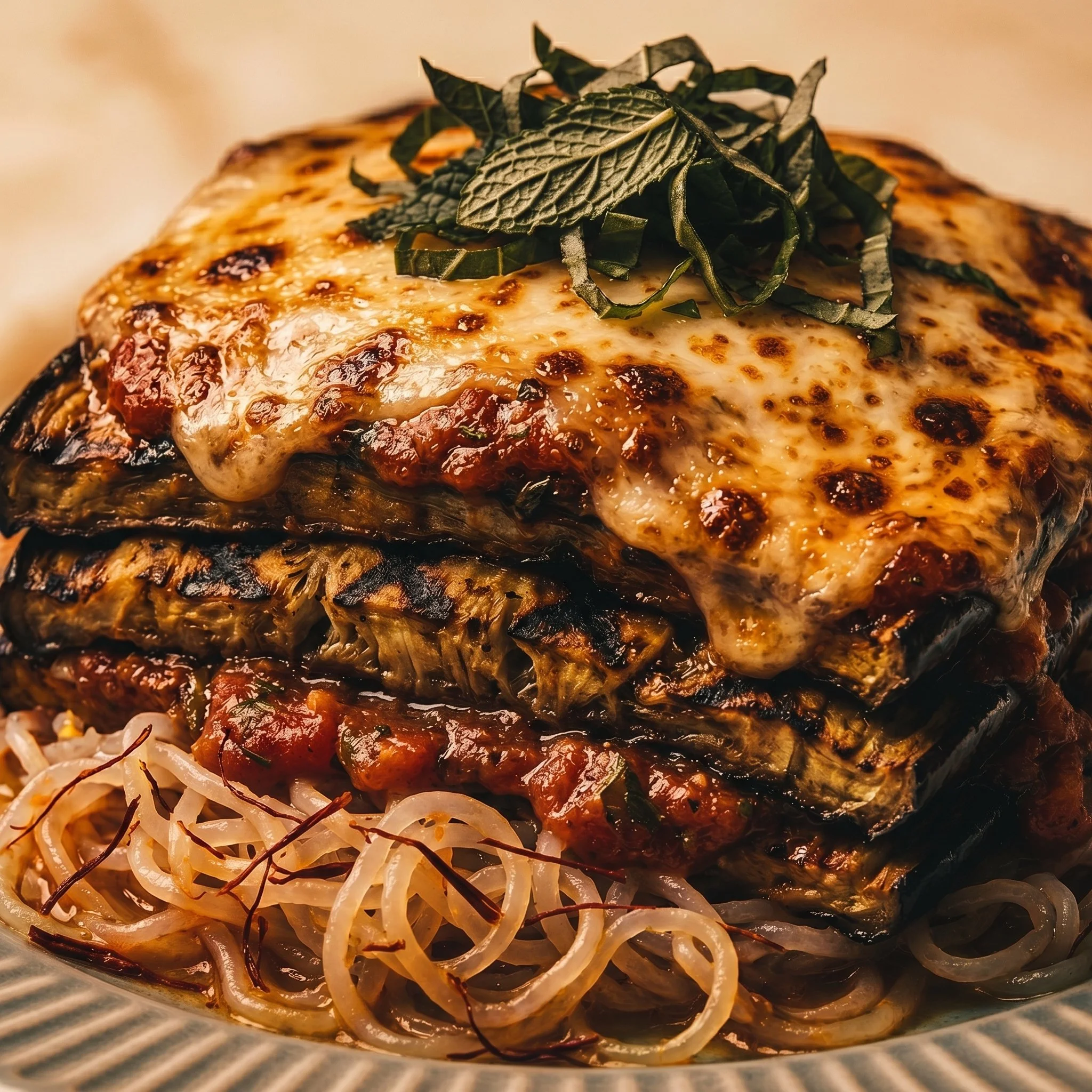 Gratin d'aubergines à la mozzarella