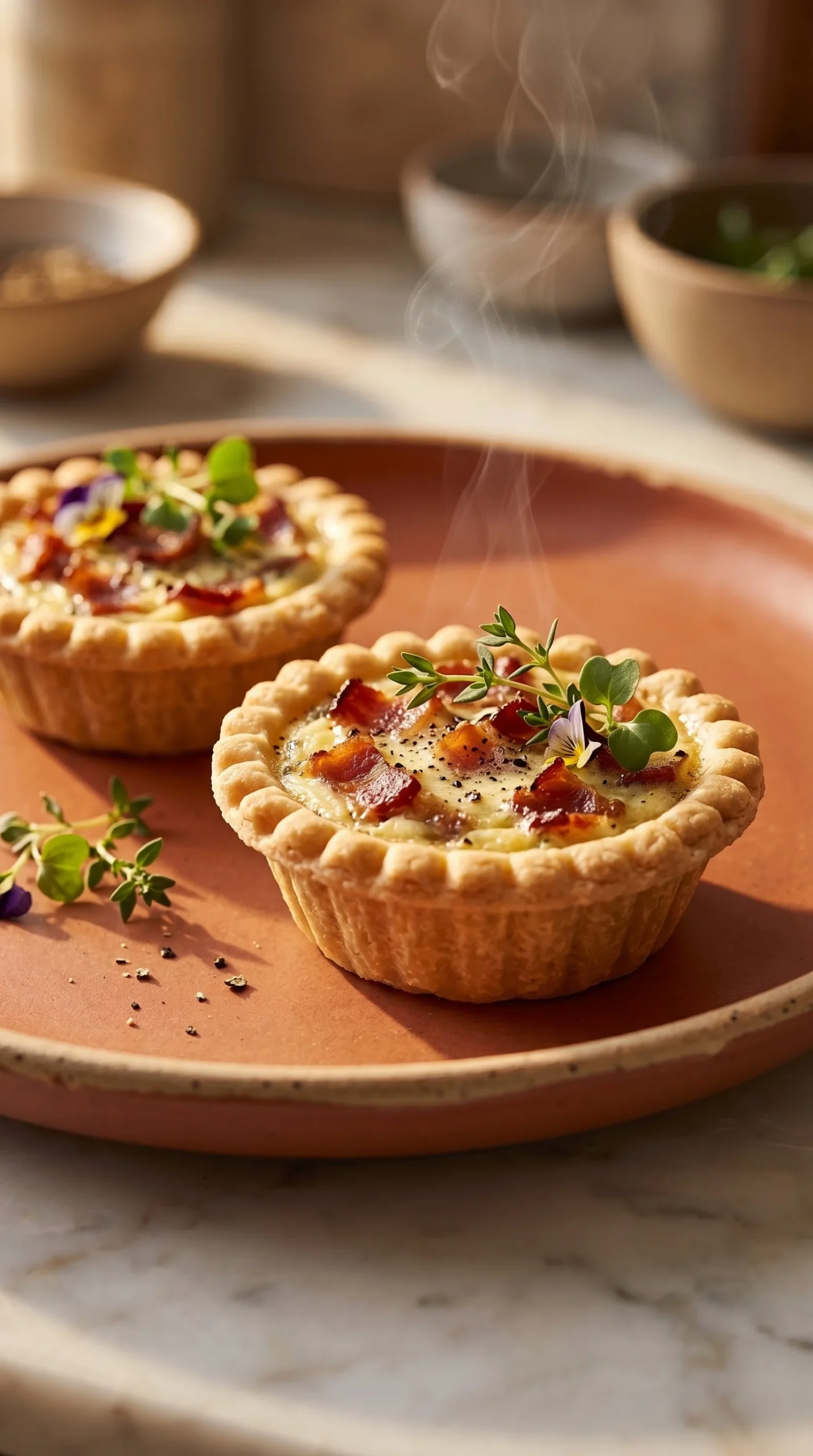 Mini-quiches au bacon délicieuses et faciles à préparer pour un apéritif réussi.