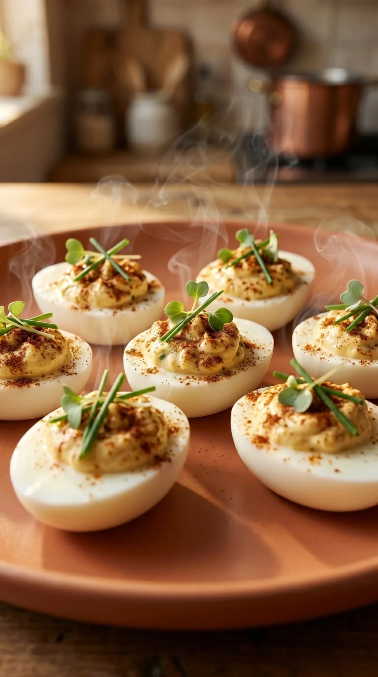 Œufs farcis cajun épicés de Snider, recette savoureuse pour apéritif