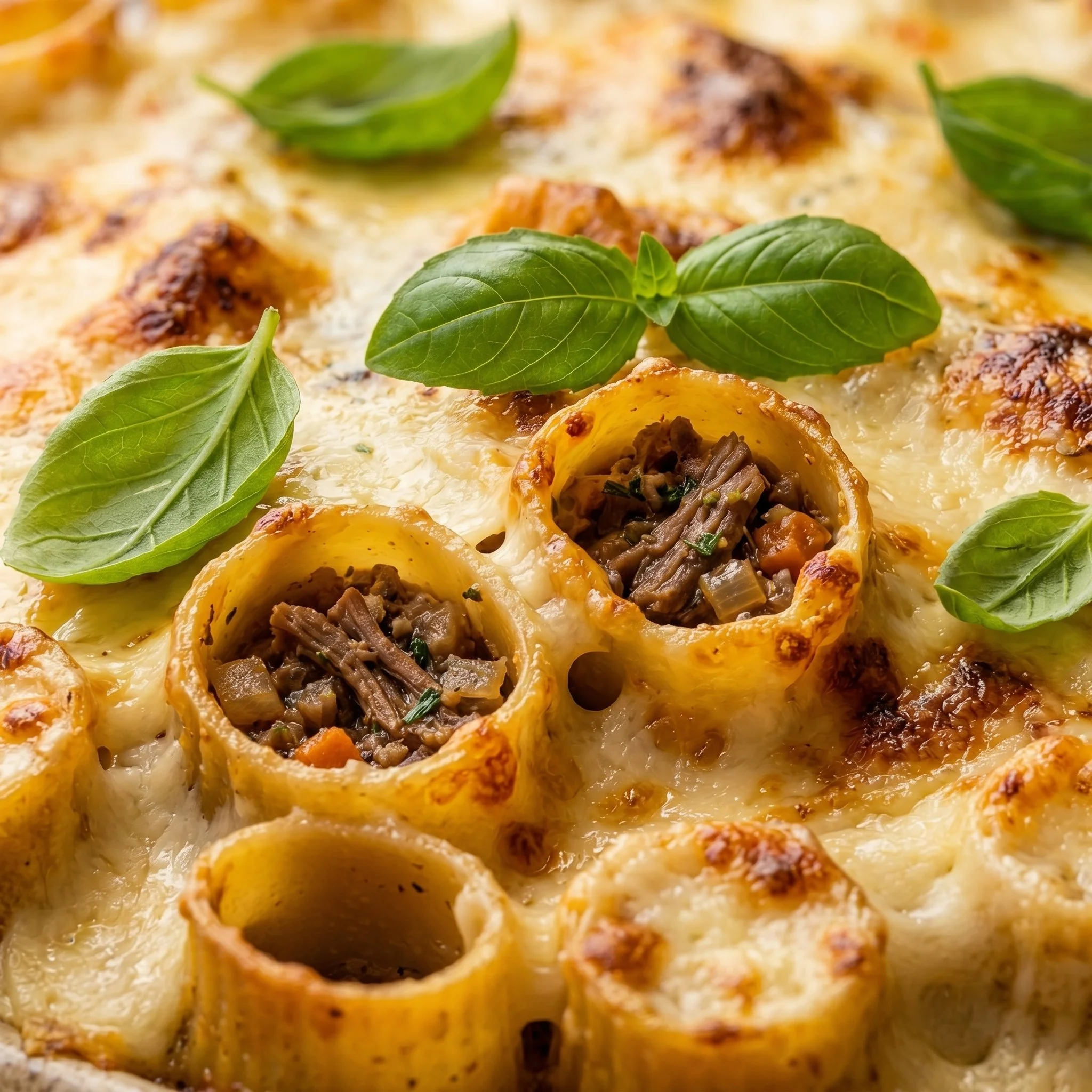 Rigatoni with Eggplant Parmesan