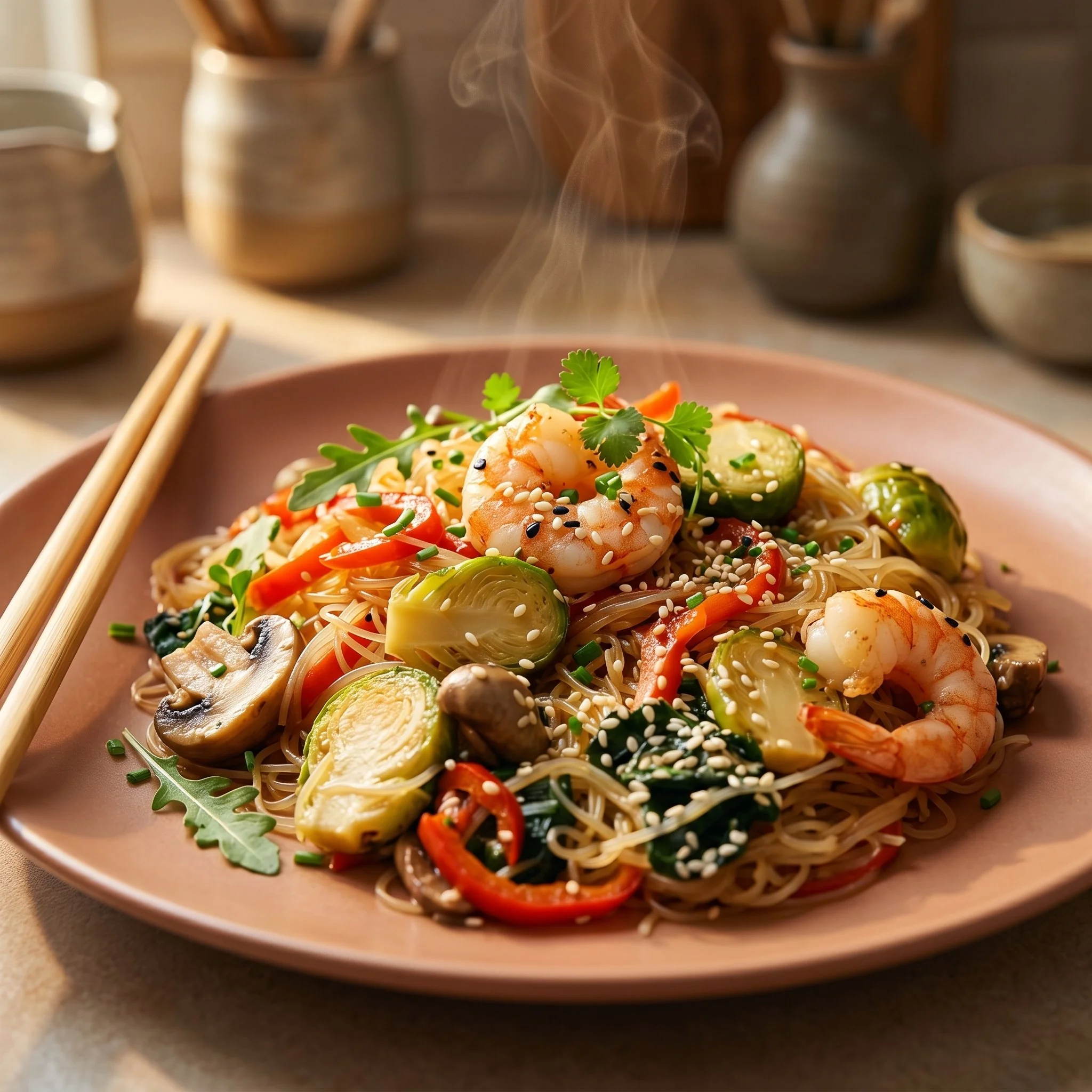 Riz aux Crevettes et Légumes