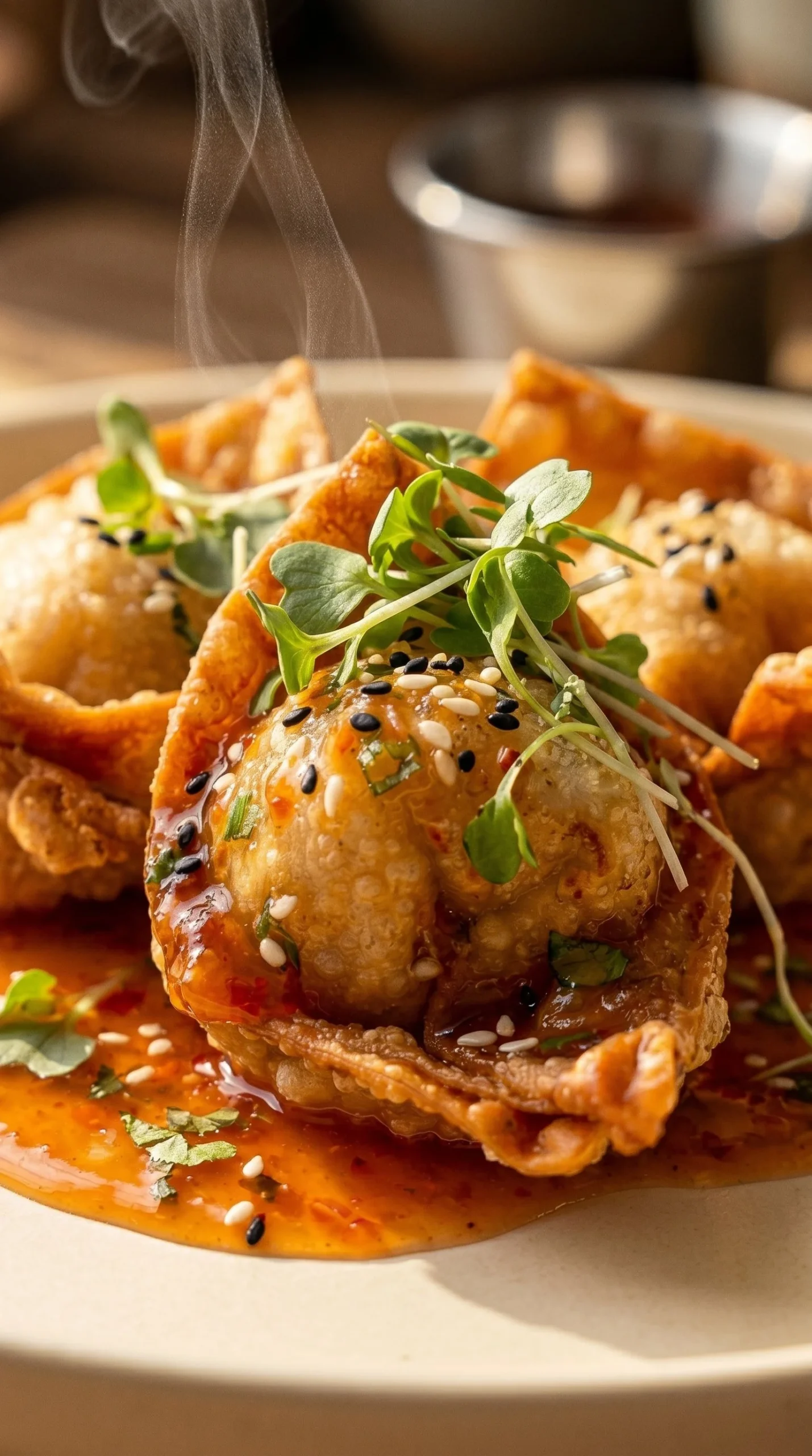 Wontons frits maison